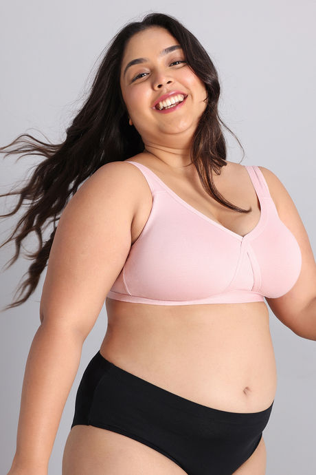 Zivame True Curv Double Layered Non Wired Full Coverage Super Support Bra - Silver Pink — image 2